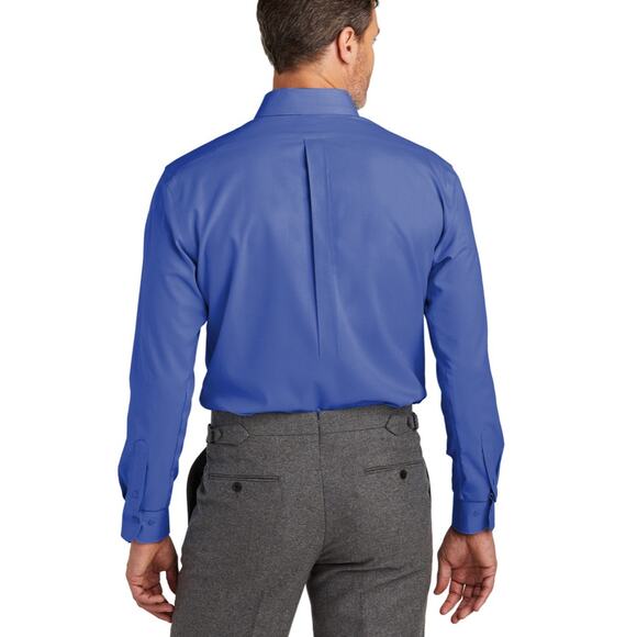 Brooks Brothers Traditional Fit Non-Iron Mens Dress Shirt Blue Size 16.5 - Picture 4 of 11